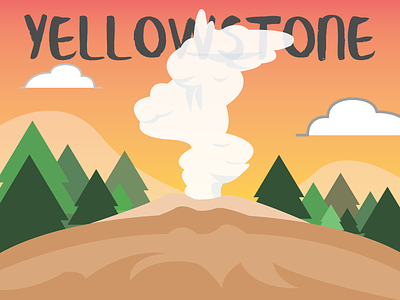 National Park Challenge: Yellowstone challenge illustration nps vector wyoming yellowstone national park