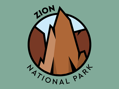 National Park Challenge: Zion illustrator nps vector zion national park