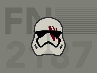 FN-2187 Jakku Aftermath fn 2817 illustration star wars storm trooper the force awakens traitor typography vector