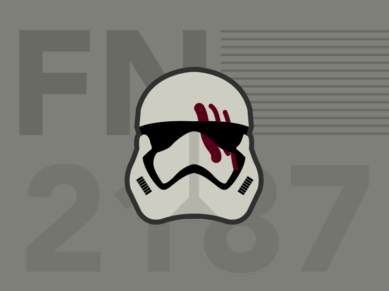 FN-2187 Jakku Aftermath typography illustration vector the force awakens traitor storm trooper fn 2817 star wars
