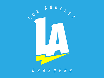 Los Angeles Chargers Rebrand chargers football illustrator los angeles type vector