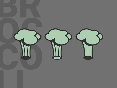 Broccoli asset (WIP) illustrator vector vegetable
