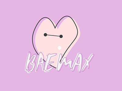 Happy Valentine's Day! baymax disney illustrator pen tool typography valentines vector