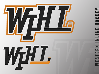 Western Inline Hockey (WIP) california illustrator roller hockey typography vector