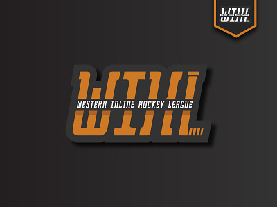 Western Inline Hockey League brand hockey identity logo roller hockey