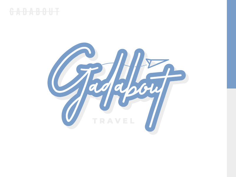 Gadabout Brand (Final) airplane travel brand identity design logo illustration typography illustrator vector