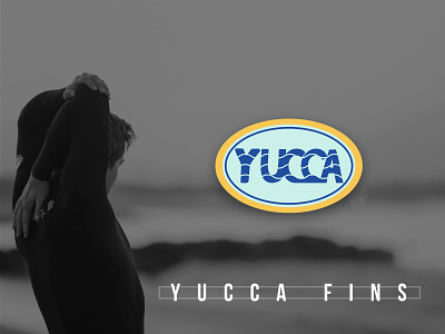YUCCA Fins body surfing brand california design identity illustrator surfing vector