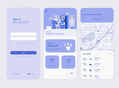 Delivery app app design application colors concept design ui uidesign ux ux design