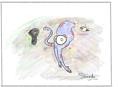 Emilia the Space Tripus characterdesign cuttlefish illustration octopus shozda space squid
