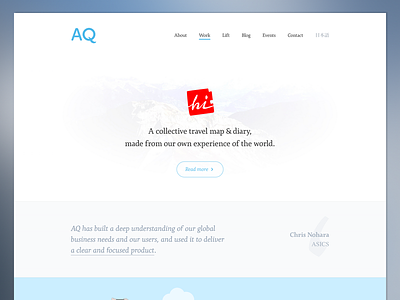 AQ refreshed website agency aq case study portfolio tokyo website work