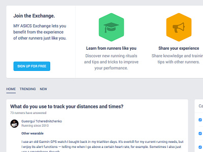 LIVE - Exchange, a new service for runners