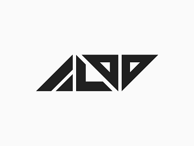 Aldo Alpine Logo angle branding geometric geometry letters logo sharp triangles