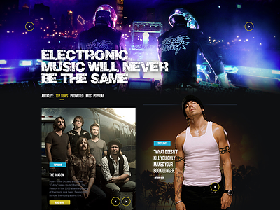 Soundscape article articles dark design music webdesign website