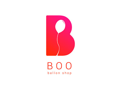Boo-ballon logo logo design