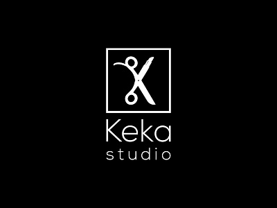 Keka - make up & hairstyle studio logo logo design