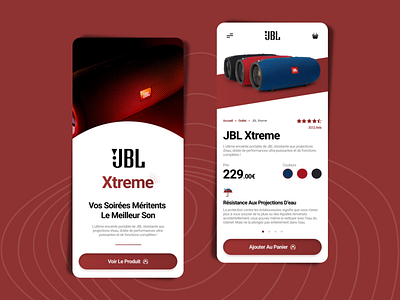 JBL Xtreme - Rework Product Page Ecommerce