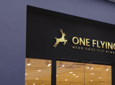 One Flying illustration logo