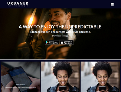 Urbaner City Messenger app design ui ux
