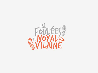 Logo Foulées de Noyal branding logo running