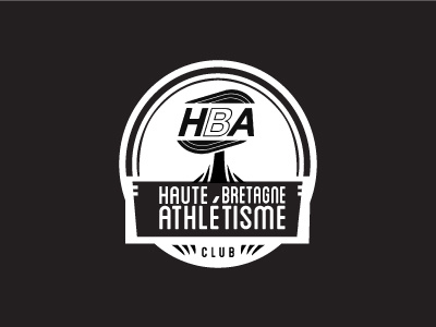 Logo Club athletism branding club running