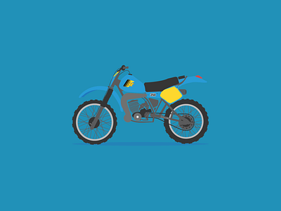 1982 Yamaha IT250J braaap design dirt bike graphic design icon illustration logo motorcycle