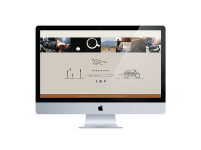Nathaniel Chaney - website footer icon illustration logo motorcycle website