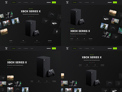 Xbox Series X Headers microsoft ui web xbox xbox one x