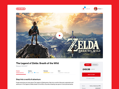 Nintendo eShop Concept - Game Page