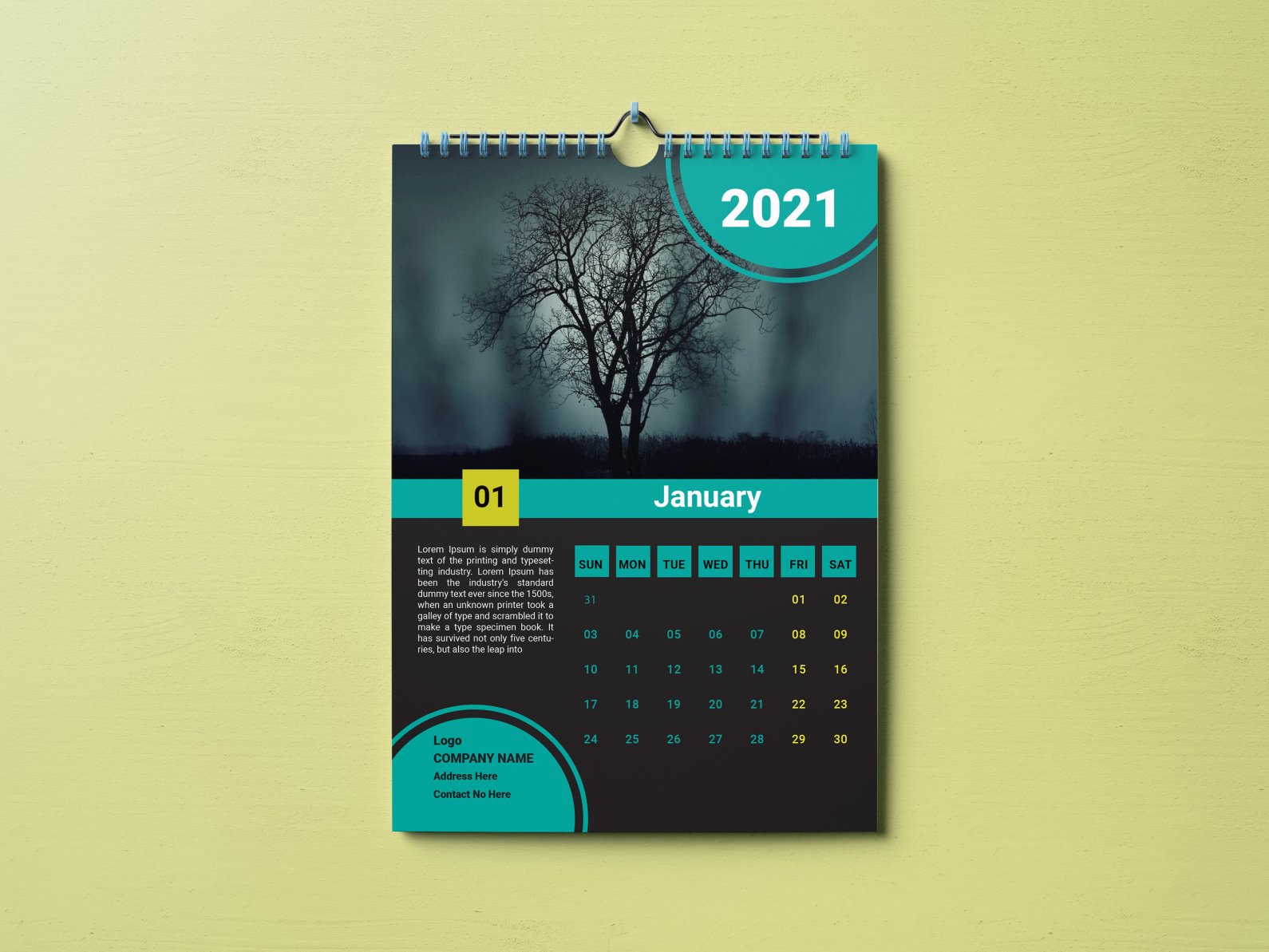 Modern Wall Calendar Design By Gias Uddinn On Dribbble