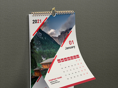 Modern Wall Calendar Design