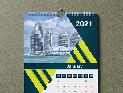 Modern Wall Calendar Design calendar calendar 2022 design desk calendar desk calendar 2022 illustration wall calendar wall calendar 2022