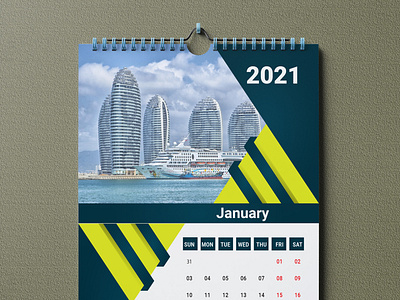 Modern Wall Calendar Design