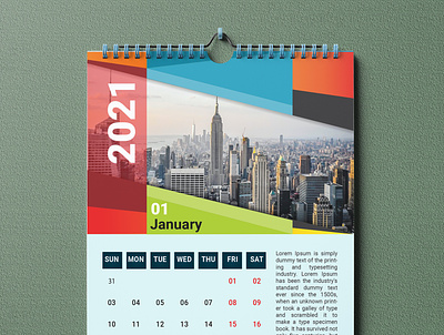 Modern Wall Calendar Design calendar 2022 calendar design 2022 design desk calendar desk calendar 2022 illustration wall calendar wall calendar 2022
