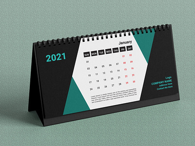 Modern Desk Calendar Design