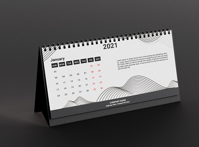 Modern Desk Calendar Design calendar calendar 2022 calendar design 2022 design desk calendar desk calendar 2022 illustration wall calendar wall calendar 2022