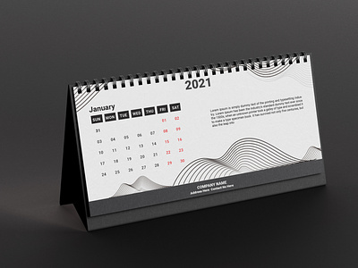 Modern Desk Calendar Design