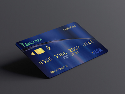 Modern Metalic Credit Card Design