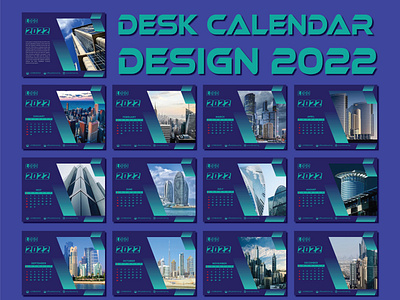 Modern desk calendar design