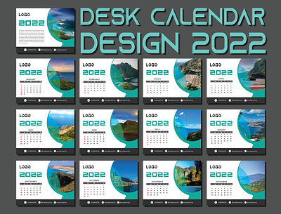 Modern & Unique Desk Calendar Design branding calendar calendar 2022 design desk calendar desk calendar 2022 wall calendar