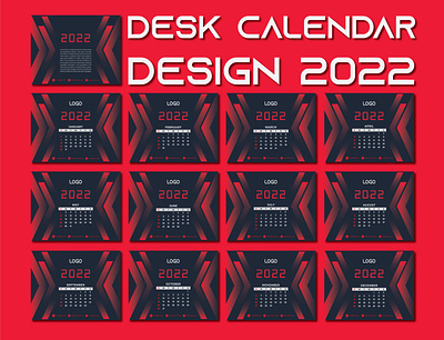 Modern Desk Calendar Design branding calendar calendar 2022 design desk calendar desk calendar 2022 wall calendar