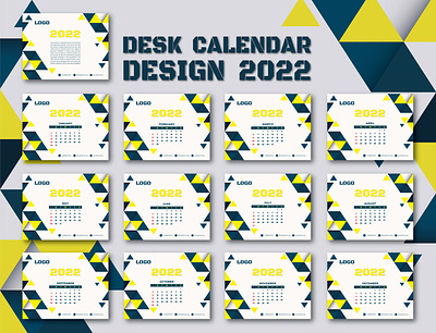 Modern & Unique Desk Calendar Design branding calendar calendar 2022 design desk calendar desk calendar 2022 wall calendar