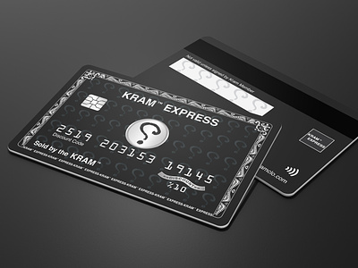 American Express (Amex) Style card design