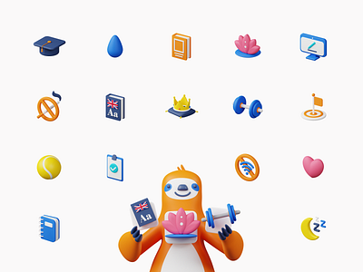 Habitive App | 3D Icon Set