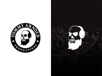 Logo design for music production studio{skull +piano+ headphone} by ...