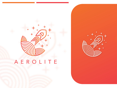 aerolite space technology logo design