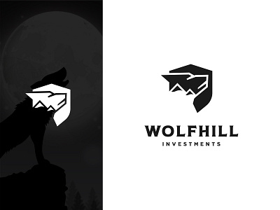 wolf hill logo design
