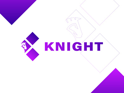 chess logo design with knight or horse