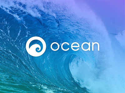 O - Ocean minimalist and unique logo design idea