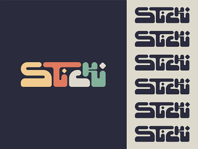 sticki- hand drawn logotype design