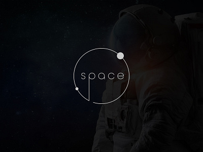 Space modern logo design idea